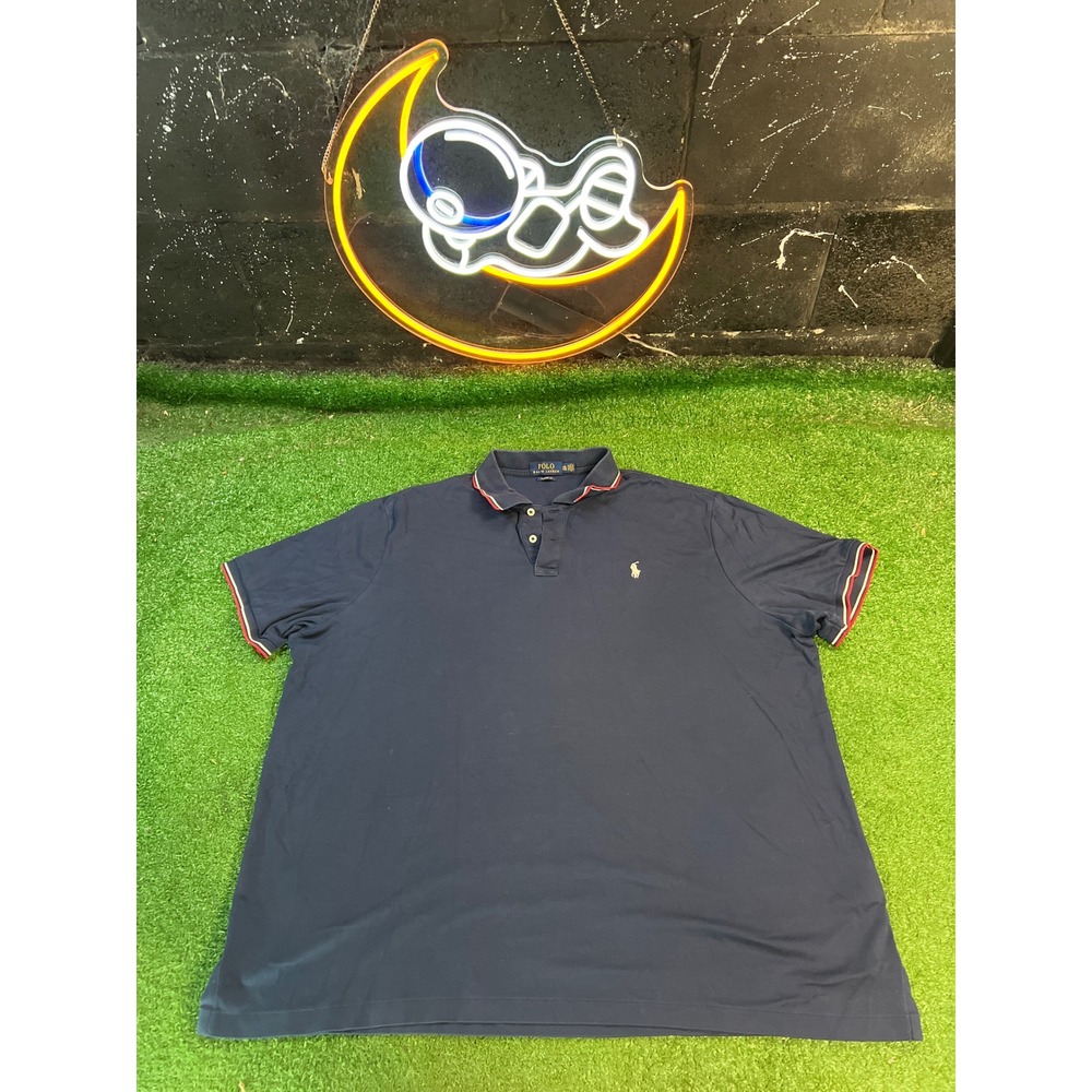 Polo Ralph Lauren Men's Navy Blue Short Sleeve Polo Shirt Classic Size XXL